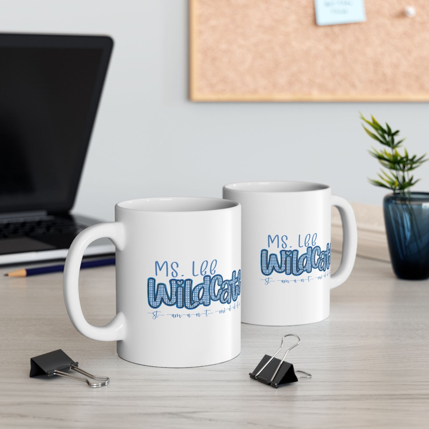 Personalized, St Amant Middle Wildcats Ceramic Mug - Cute Coffee Cup for St Amant Middle School
