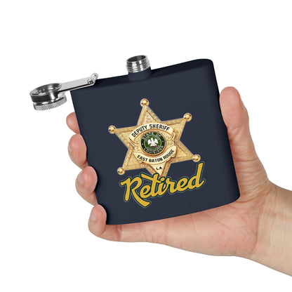 Retired Deputy Sheriff Flask, 6oz | Personalized Gift for Retirees, Law Enforcement, Hikers, Unique Party Favor, Custom Flask, [...]