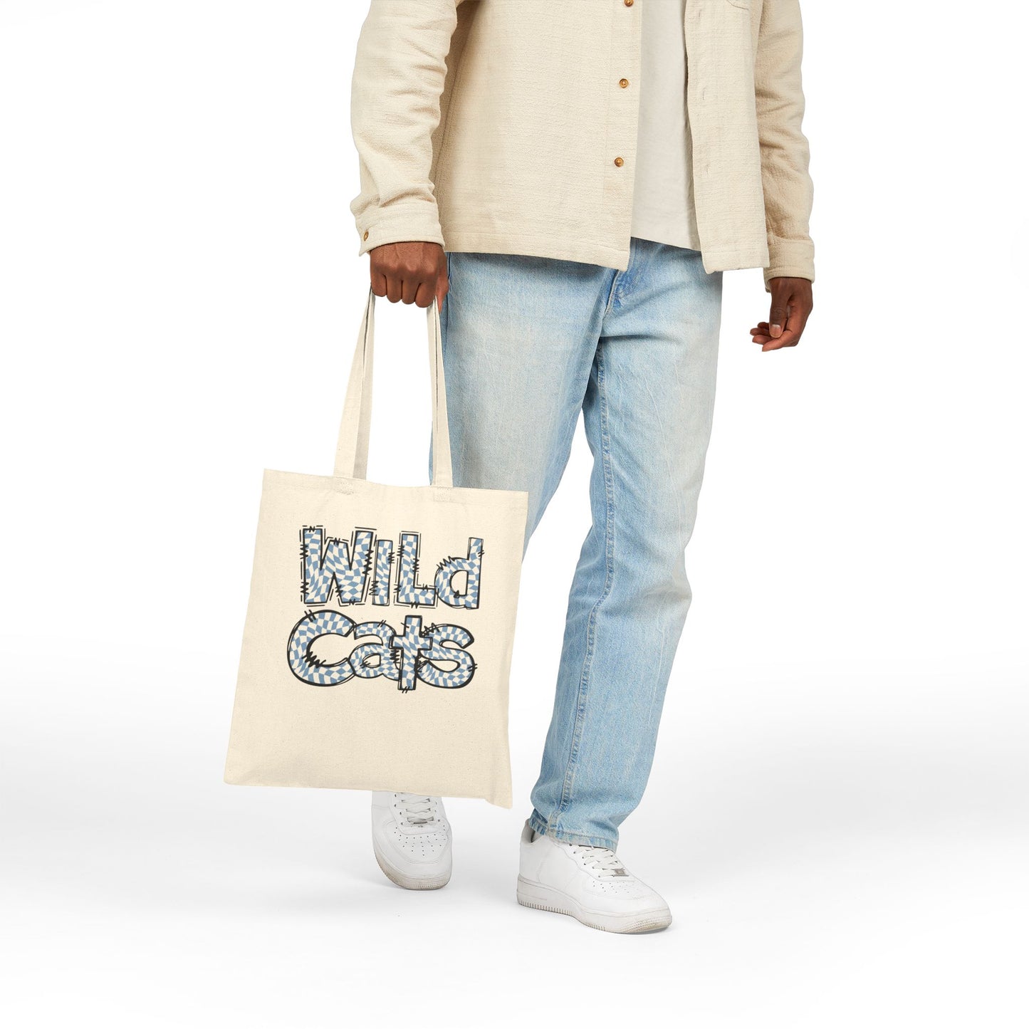 SAMS Wildcats Tote Bag, Eco-Friendly Shopping Bag, Custom Canvas Bag, School Spirit Tote, Gift for Teachers