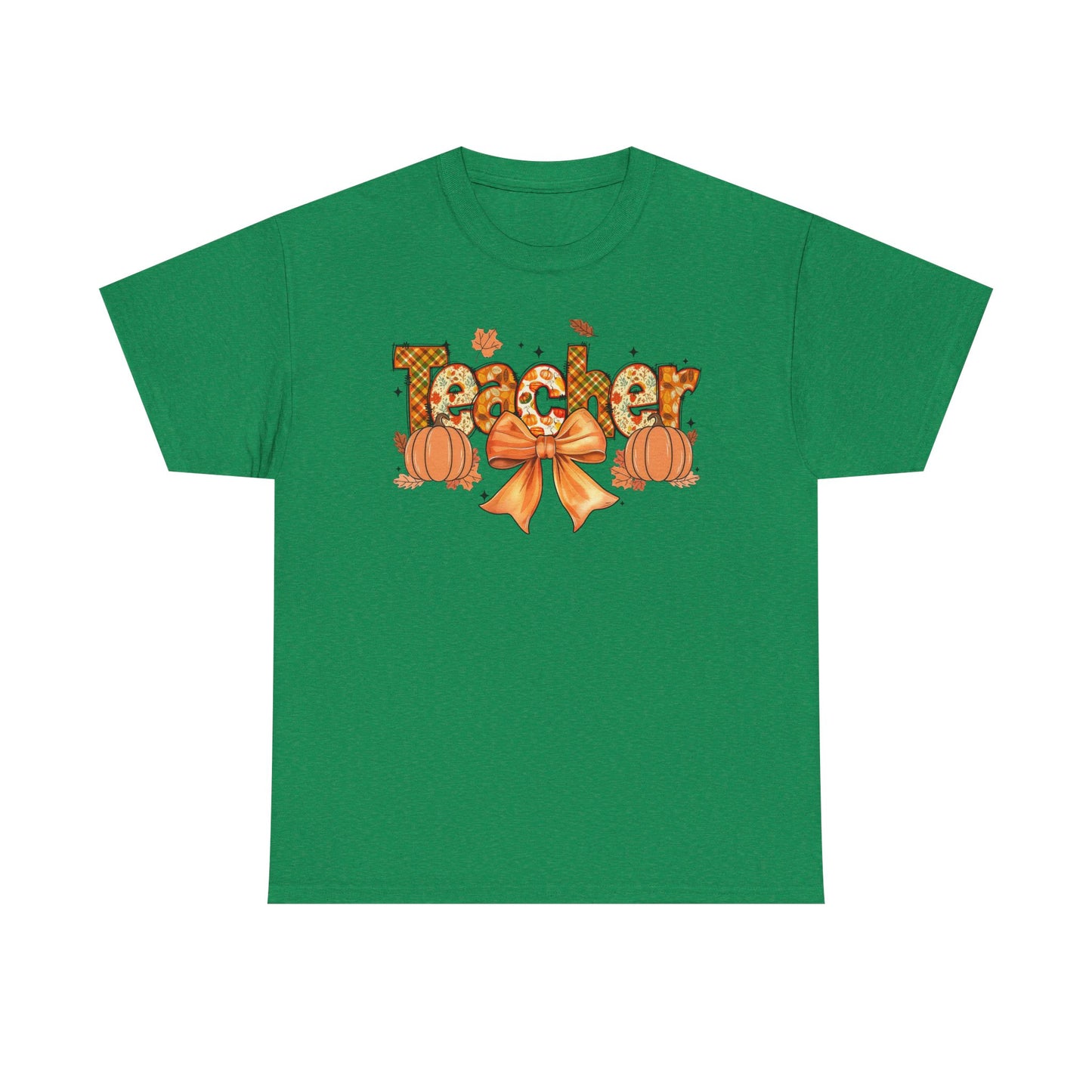 Charming Teacher Tee: Fall Vibes, Unisex Cotton Shirt, Perfect Gift for Educators, Halloween, Thanksgiving, Back to School