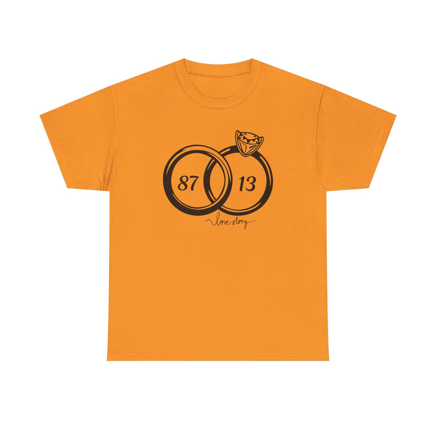 Wedding of the Century, 87 & 13, It's a Love Story Unisex Heavy Cotton Tee,