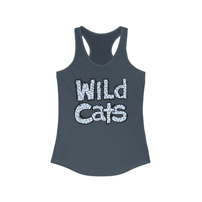 SAMS Wildcats Heart Racerback Tank - Perfect for Summer, Sports, Gifts, Casual Wear, College Events, Team Spirit