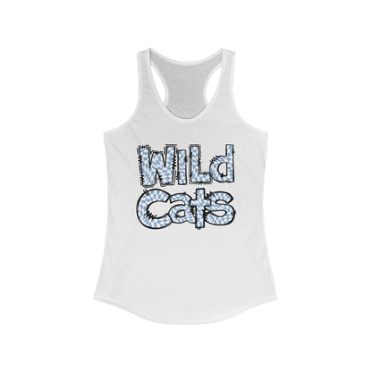 SAMS Wildcats Heart Racerback Tank - Perfect for Summer, Sports, Gifts, Casual Wear, College Events, Team Spirit