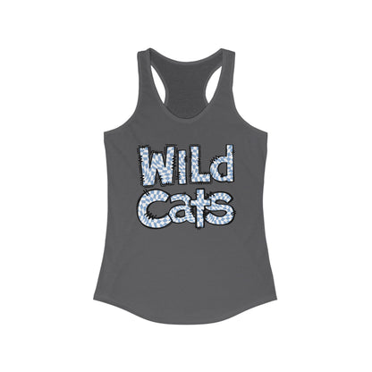 SAMS Wildcats Heart Racerback Tank - Perfect for Summer, Sports, Gifts, Casual Wear, College Events, Team Spirit