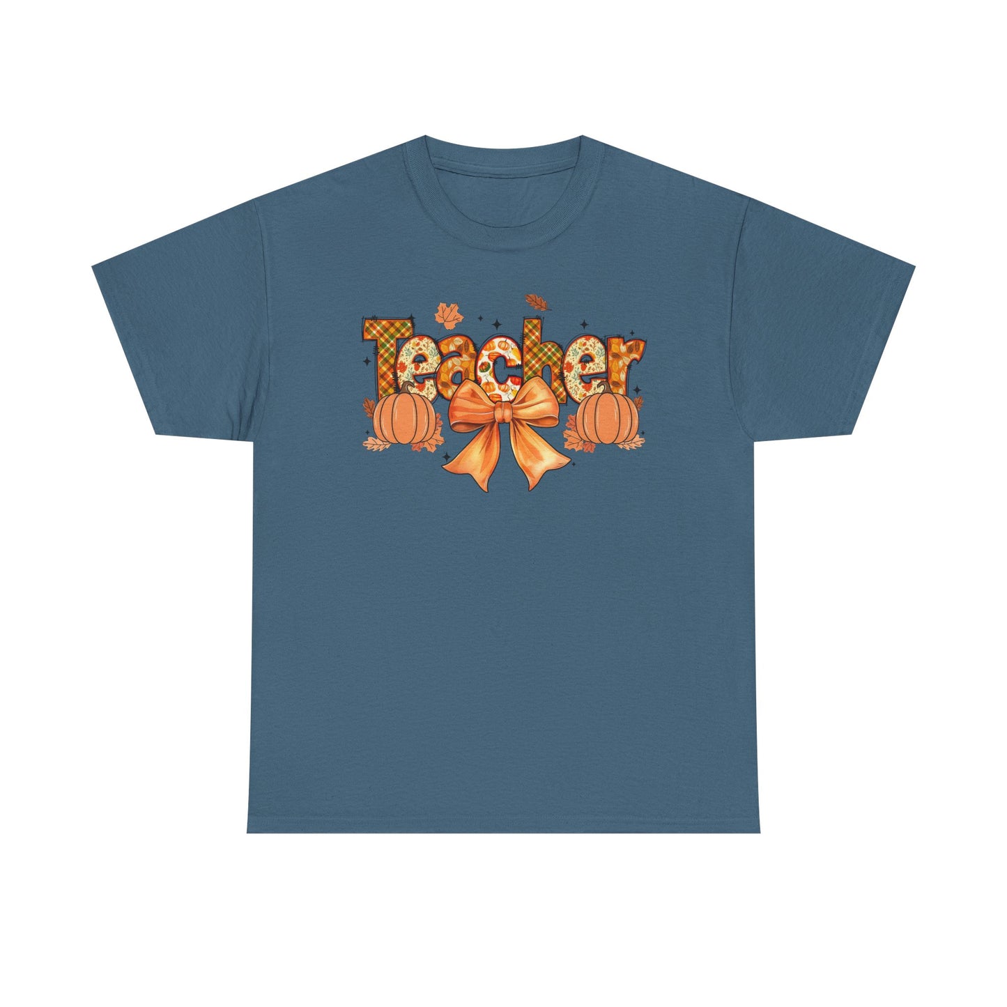 Charming Teacher Tee: Fall Vibes, Unisex Cotton Shirt, Perfect Gift for Educators, Halloween, Thanksgiving, Back to School