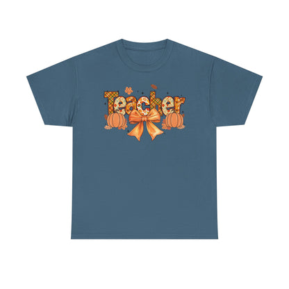 Charming Teacher Tee: Fall Vibes, Unisex Cotton Shirt, Perfect Gift for Educators, Halloween, Thanksgiving, Back to School