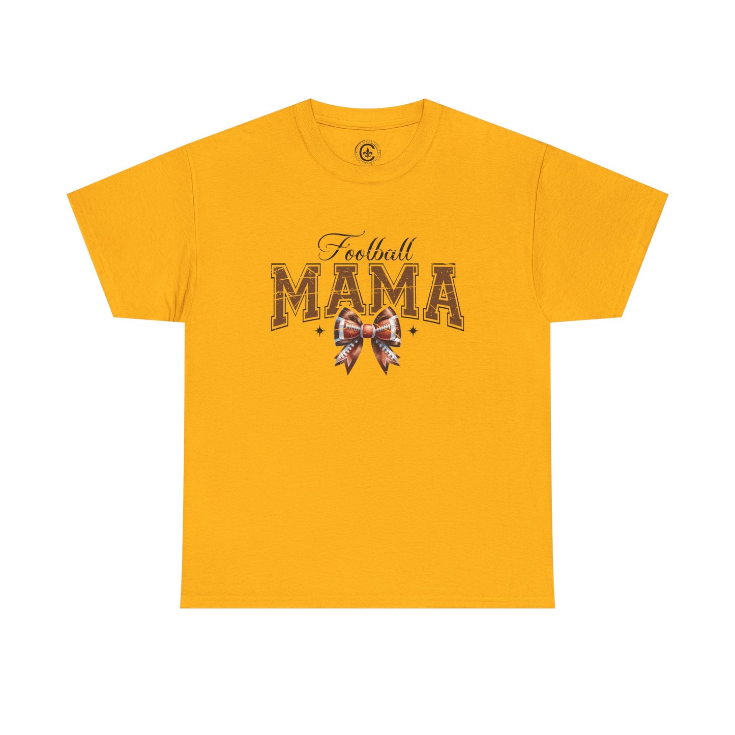 Football Mama Unisex Heavy Cotton Tee | Perfect for Game Day, Sports Events, Gifts for Moms, Casual Wear, Tailgate Parties