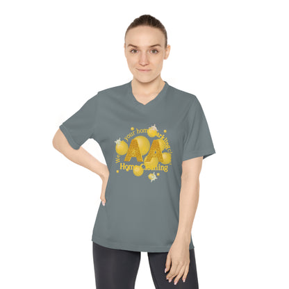 A&A, Yellow Logo on a 3rd V neck, Team365