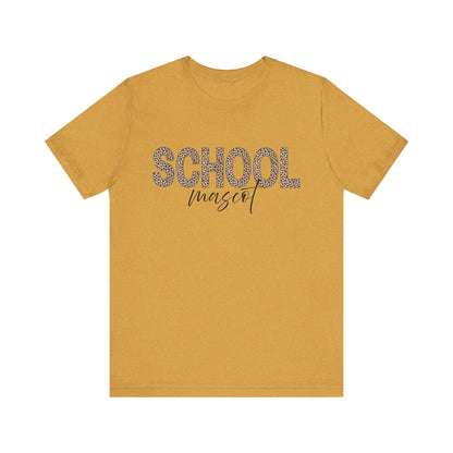 Leopard Custom School and Mascot School Spirit Tee | Unisex Short Sleeve T-Shirt for Back to School, Teachers, Students, Graduation, School Events