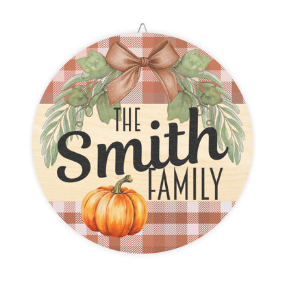 Personalized Family Name Door Wood Sign, Rustic Home Decor, Kitchen Wall Art, Housewarming Gift, Family Name Plaque