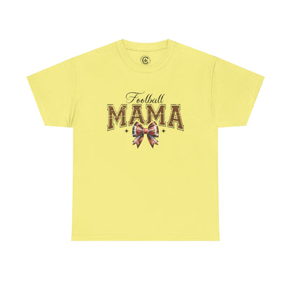 Football Mama Unisex Heavy Cotton Tee | Perfect for Game Day, Sports Events, Gifts for Moms, Casual Wear, Tailgate Parties