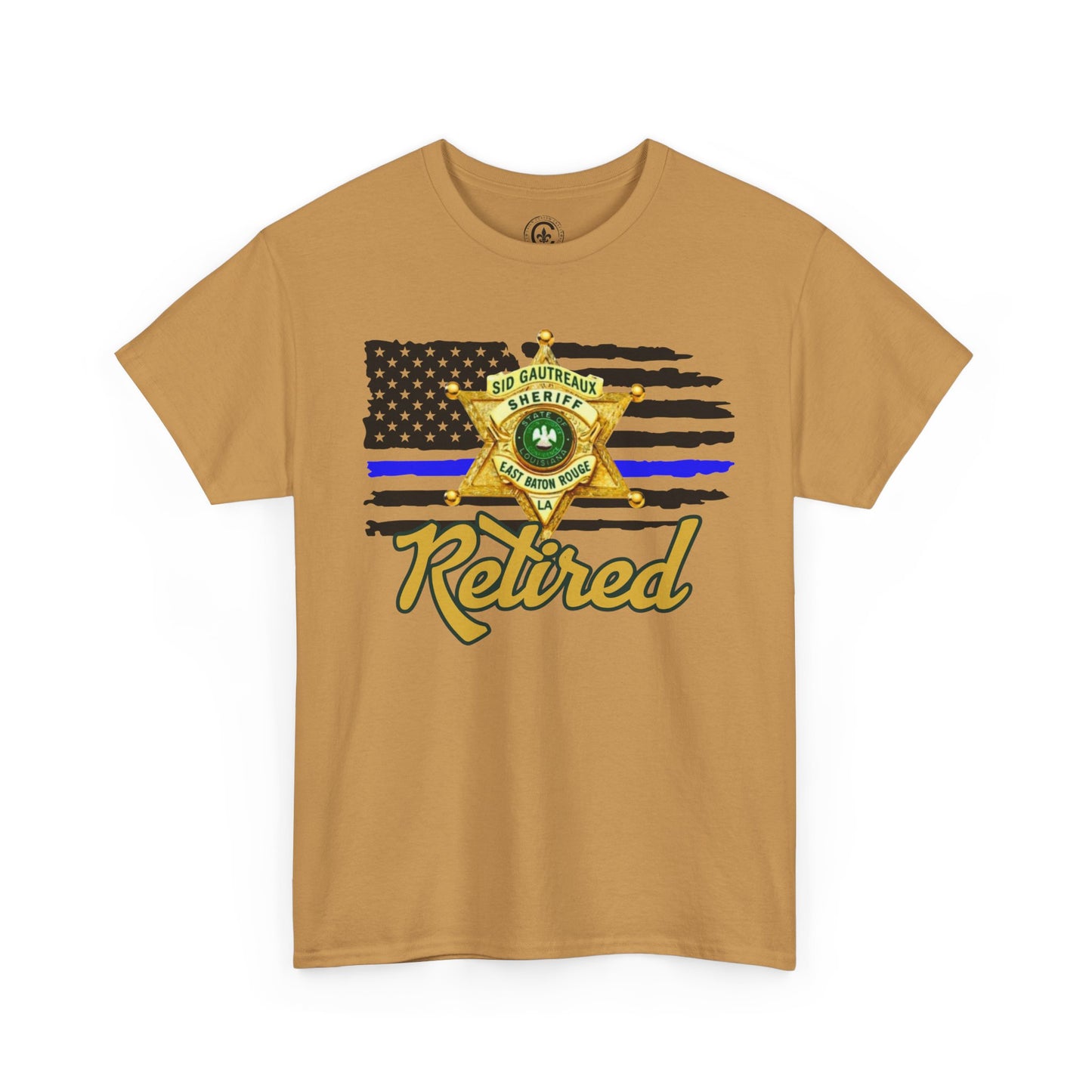 EBRSO Badge Retired Sheriff Heavy Cotton Tee, Unisex Tee, Law Enforcement Gift, Retirement Celebration T-shirt