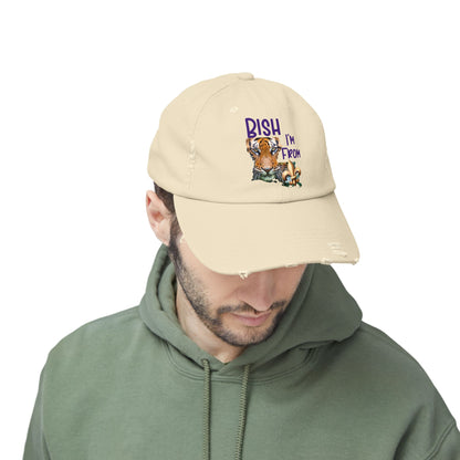I'm from Louisiana, Unisex Distressed Cap, Baton Rouge, Tigers