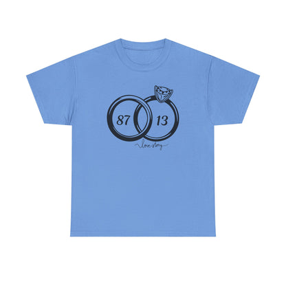 Wedding of the Century, 87 & 13, It's a Love Story Unisex Heavy Cotton Tee,