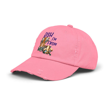 I'm from Louisiana, Unisex Distressed Cap, Baton Rouge, Tigers