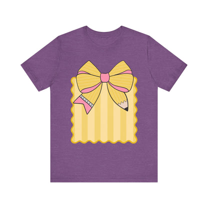 Personalized, Back to School, Pencil Bow coquette design for students, teachers, faculty, etc