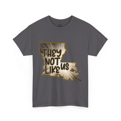 Louisiana Pride Unisex Heavy Cotton Tee | They Not Like Us, Southern Statement Shirt, Gift for Locals, Casual Wear, Streetwear