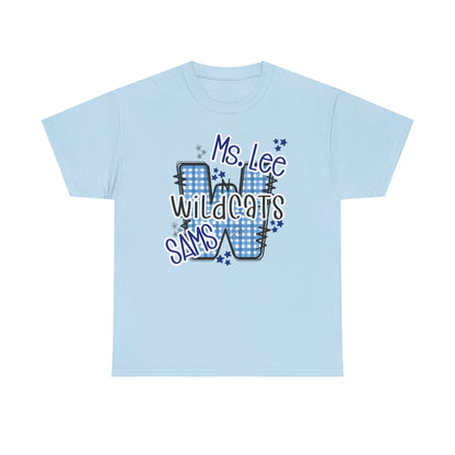 Personalized, SAMS Wildcats, Whimsical on a Unisex Tshirt, St Amant Middle School