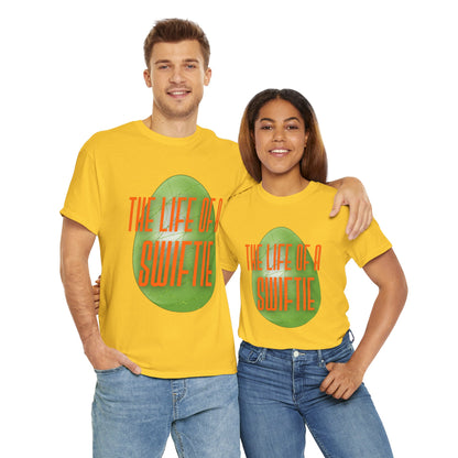 The life of a Swiftie with a green glitter easter egg - Unisex Heavy Cotton T-Shirt Music Lover Shirt, TS12 12 Swiftie