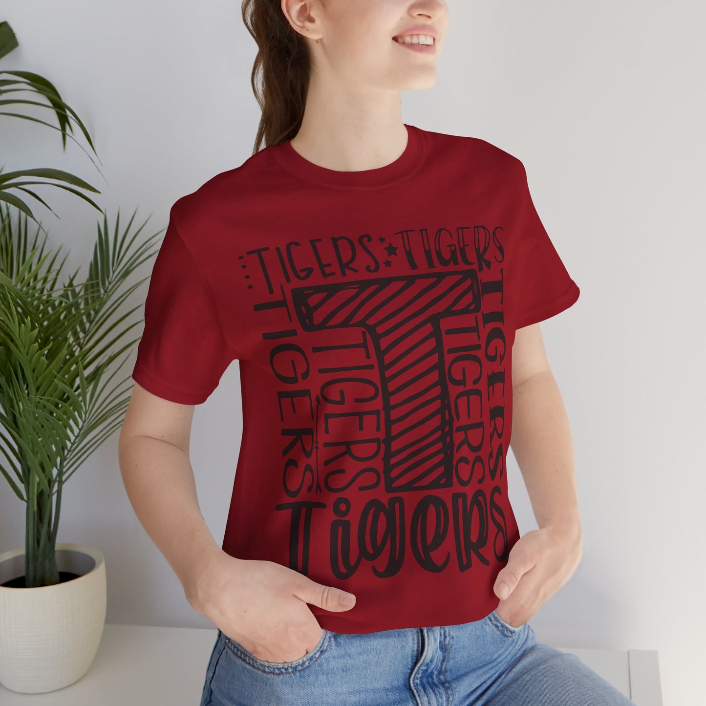 Tigers Graphic Tee, Perfect for Animal Lovers, Casual Wear, Gifts for Her, Unisex T-Shirt, College Spirit Wear, Summer Essential
