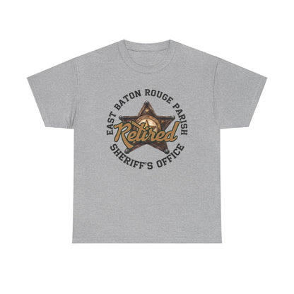 EBRSO Retired Sheriff Heavy Cotton Tee, Unisex Tee, Law Enforcement Gift, Retirement Celebration T-shirt