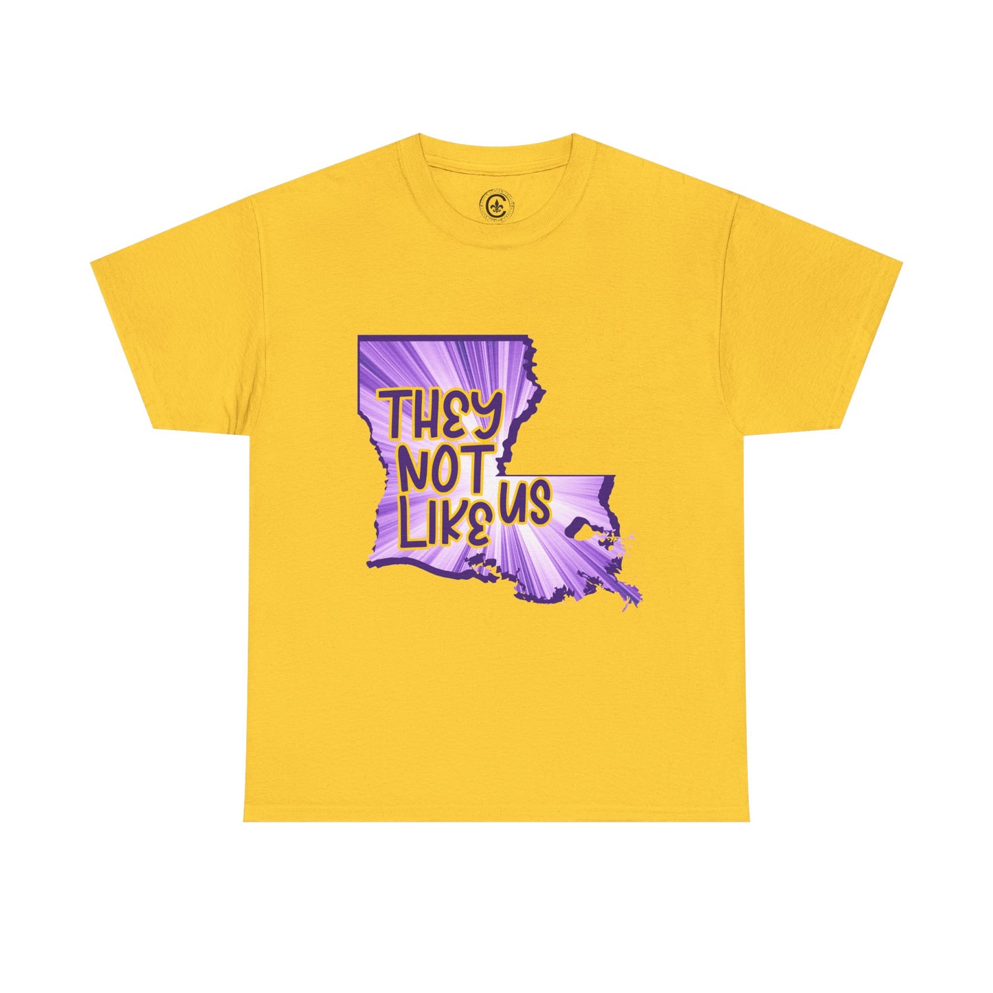Louisiana Pride Unisex Heavy Cotton Tee | They Not Like Us, Southern Statement Shirt, Gift for Locals, Casual Wear, Streetwear