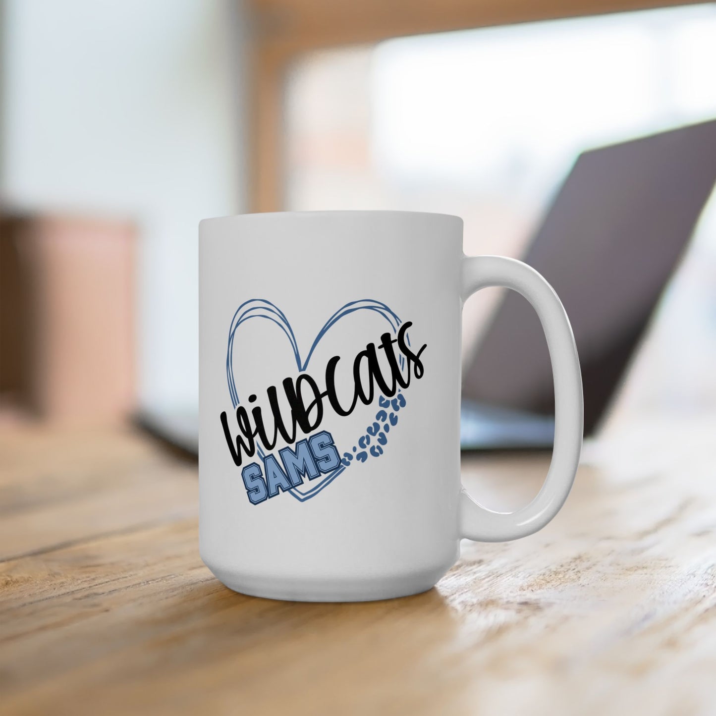 SAMS Wildcats Ceramic Mug - Cute Coffee Cup for St Amant Middle School
