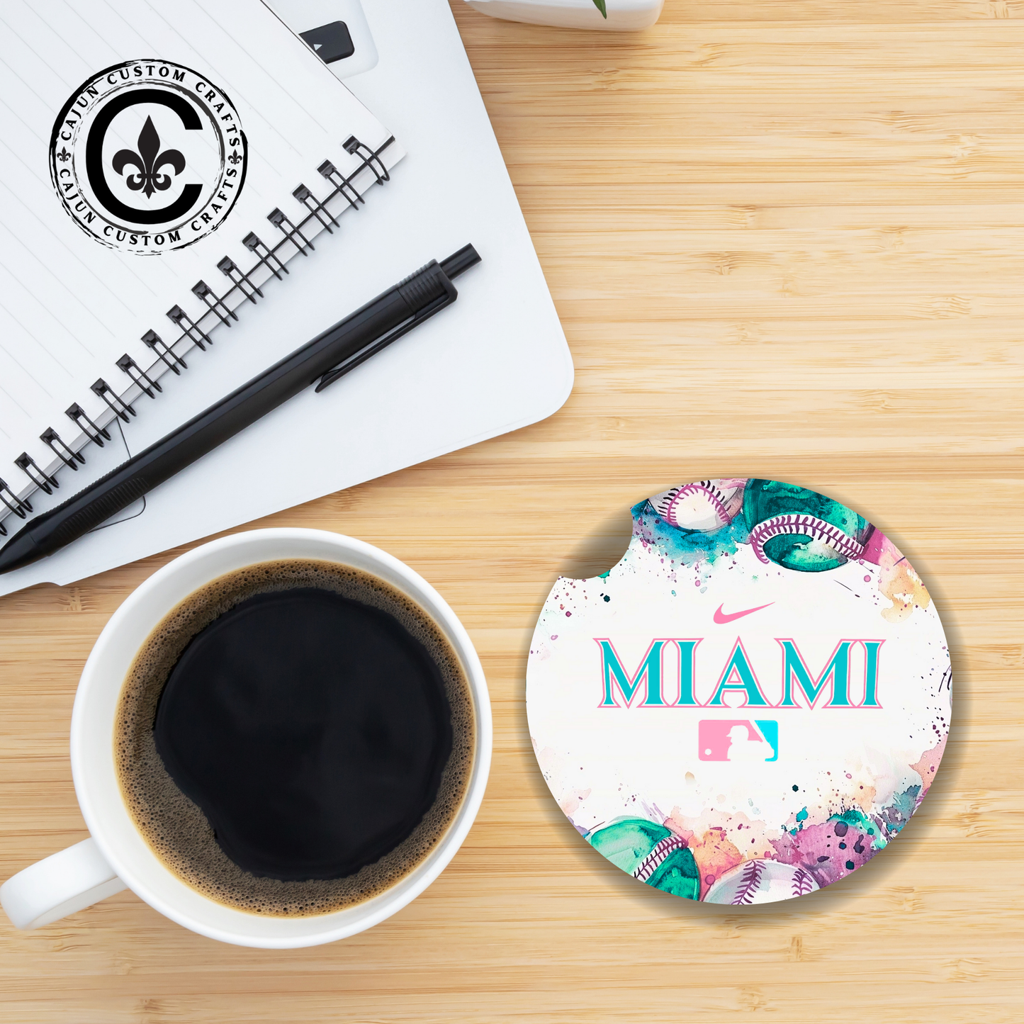 Miami Rec Team Car Coasters, style 2