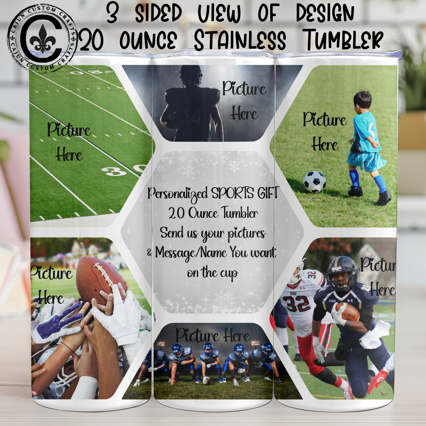 Personalized Gift, 20 ounce Tumbler, Your Pictures, Names, Sayings, Any Holiday, Birthday, Mother's Day, Father's Day, Christmas, Bridal Party, BFFs, Grandparent, Memorial