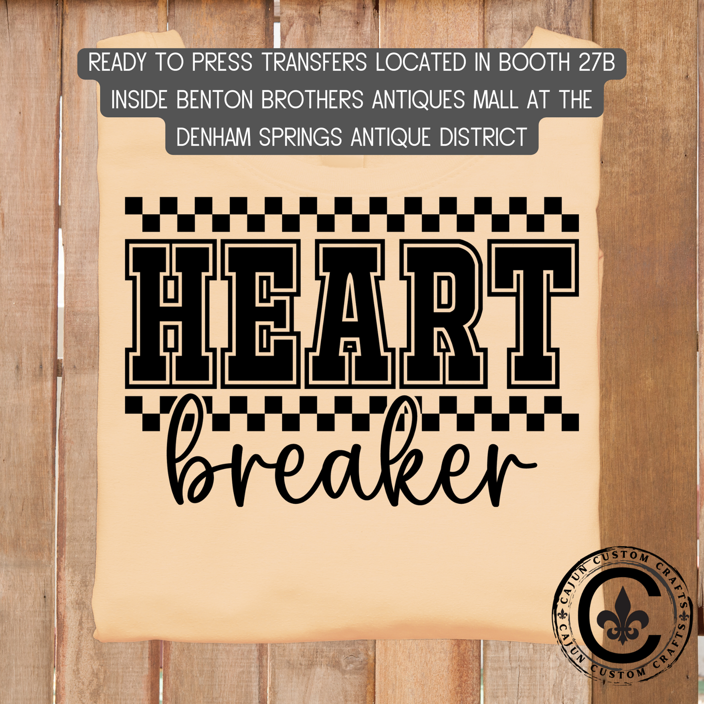 Heart Breaker dtf transfer, tshirt, tumbler, jewelry