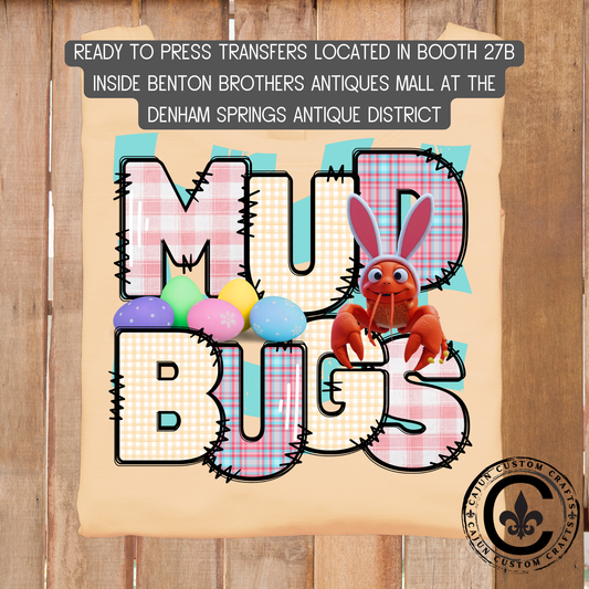 Mudbugs Easter dtf transfer, tshirt, tumbler, jewelry
