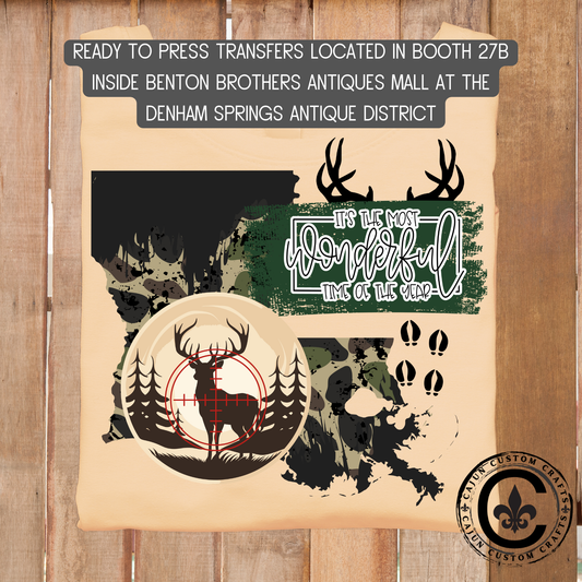 Louisiana Hunting dtf transfer, tshirt, tumbler, jewelry