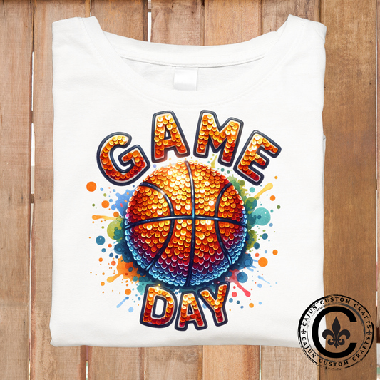 Basketball dtf transfer, tshirt, tumbler, jewelry