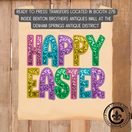 Happy Easter in Glitter