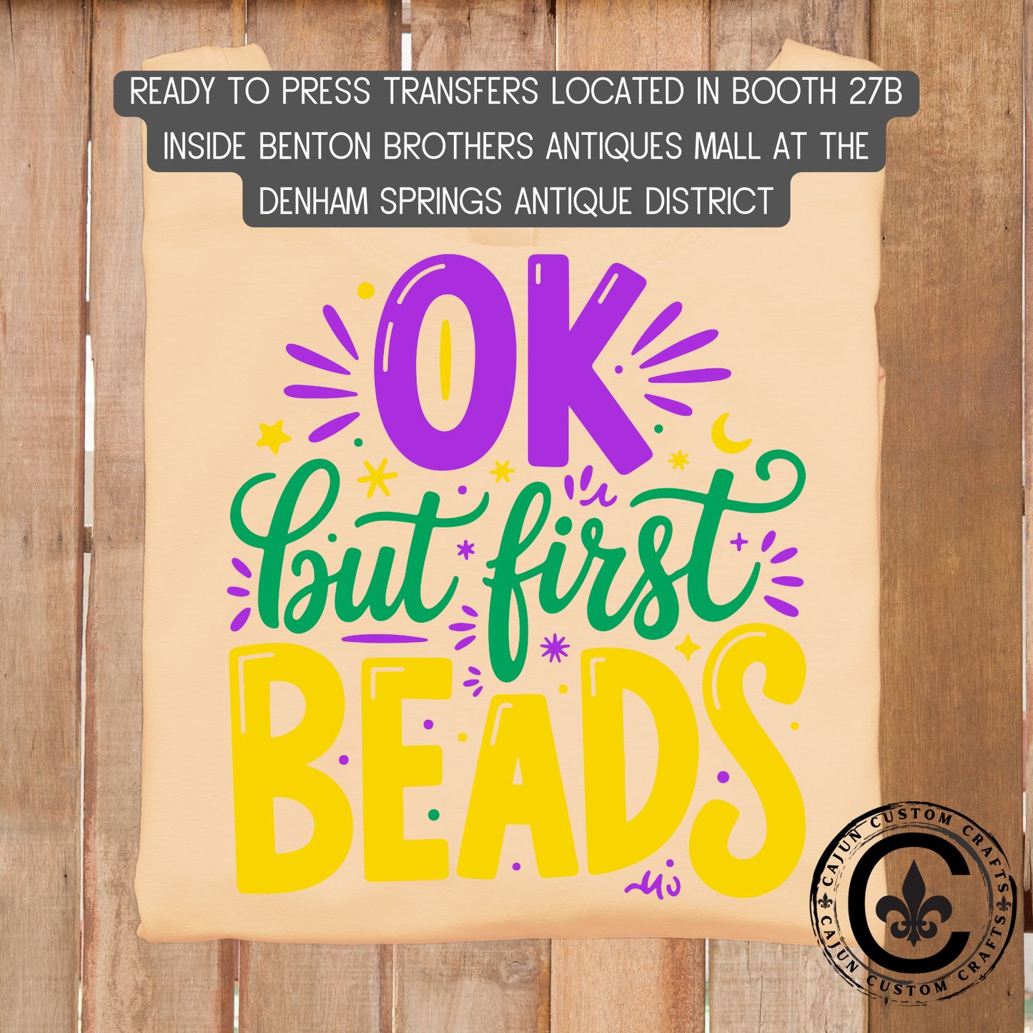 but first, beads dtf transfer, tshirt, tumbler, jewelry