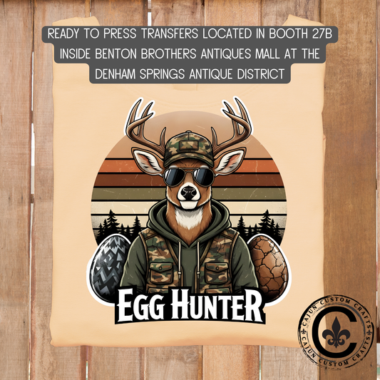 Deer, Egg Hunter dtf transfer, tshirt, tumbler, jewelry