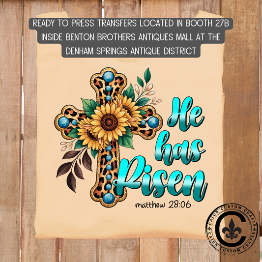 He has risen dtf transfer, tshirt, tumbler, jewelry