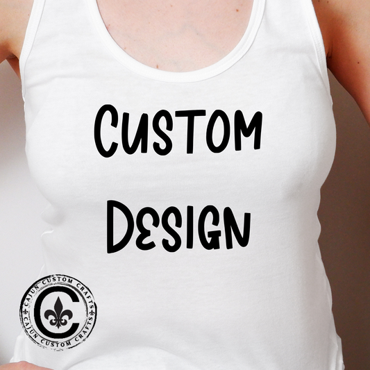 Personalized, Custom Racerback Tank