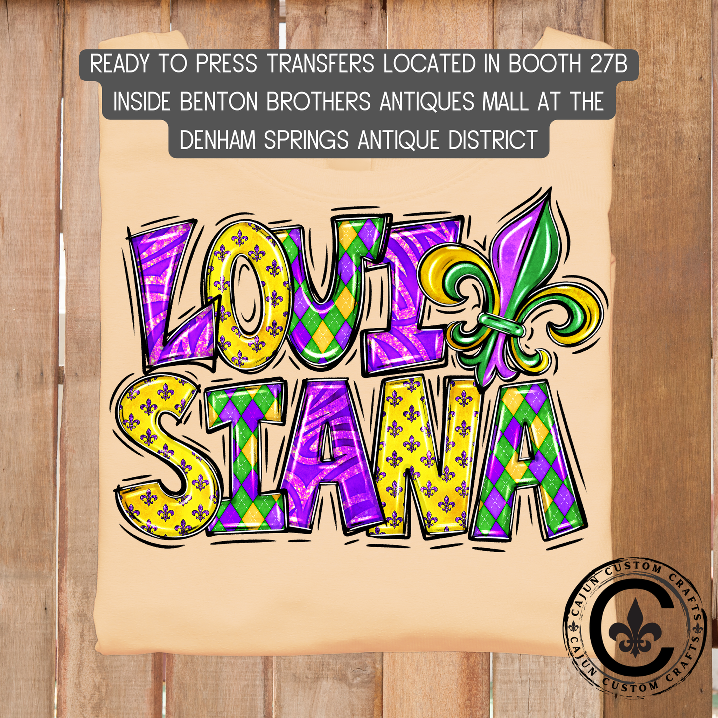 Louisiana Mardi Gras  dtf transfer, tshirt, tumbler, jewelry