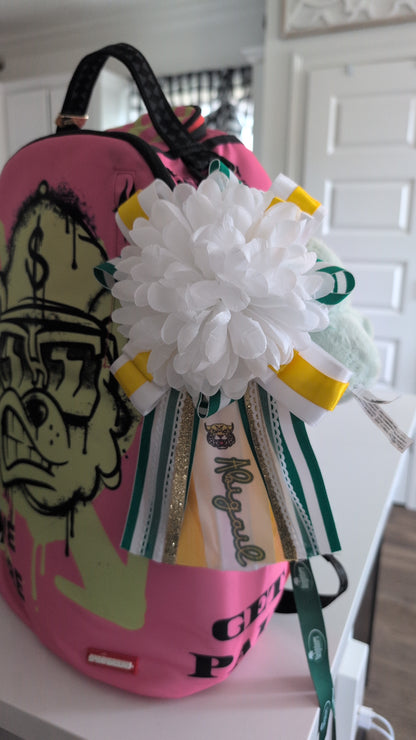 Personalized, School Spirit, Homecoming Stanley, Backpack, Lapel, Mini Mums