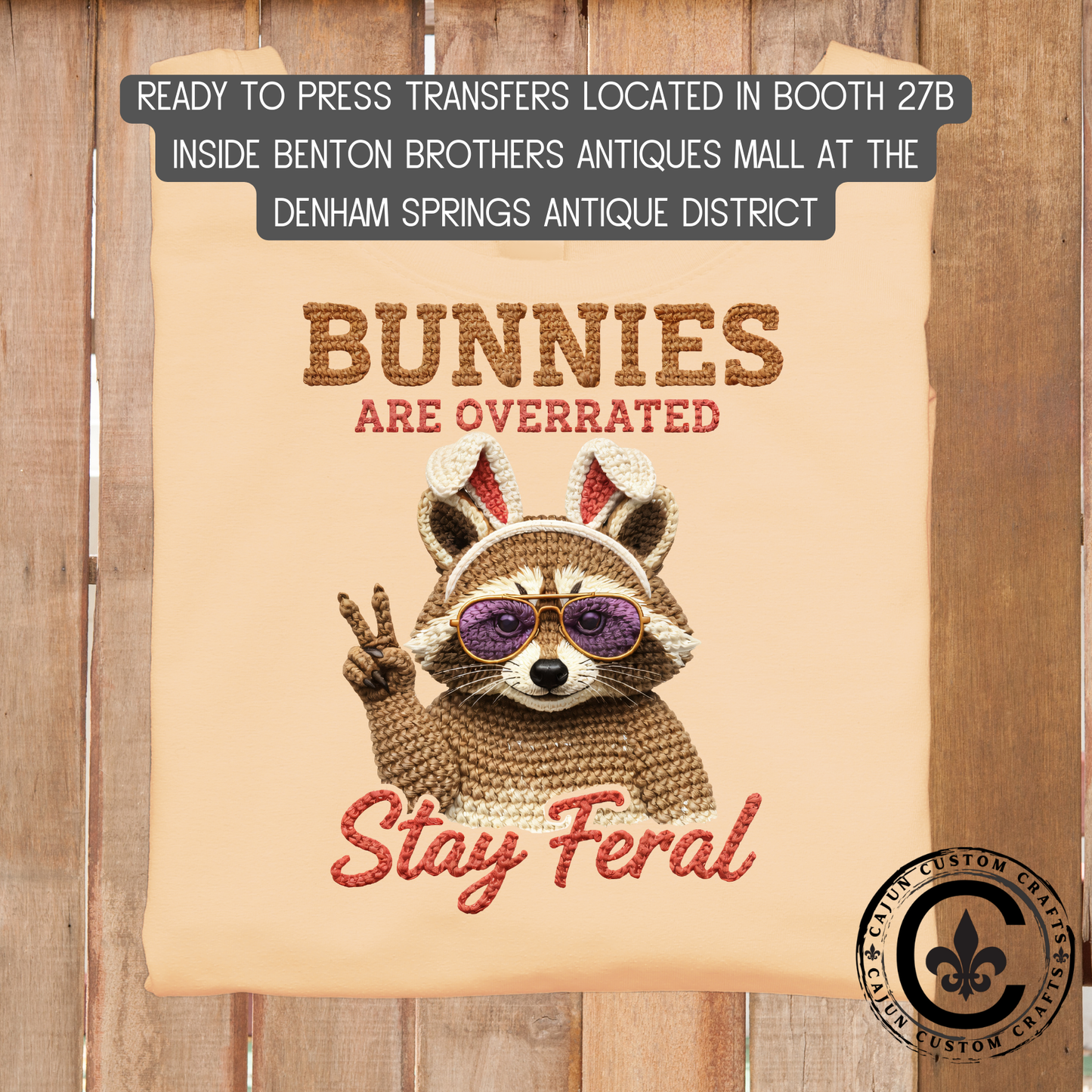 Stay Feral, Easter dtf transfer, tshirt, tumbler, jewelry