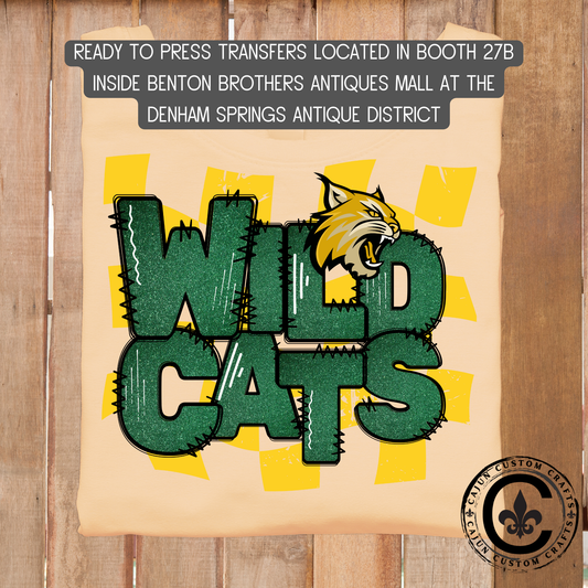 Wildcats, dtf transfer, tshirt, tumbler, jewelry